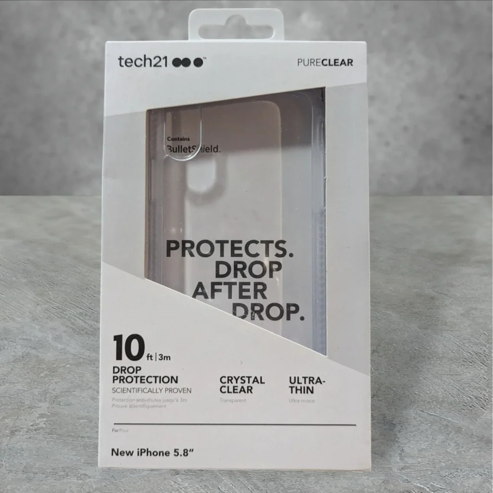 Q2. Tech21 PureClear case for‎ Apple iPhone 5.8 (Xs) - Crystal Clear